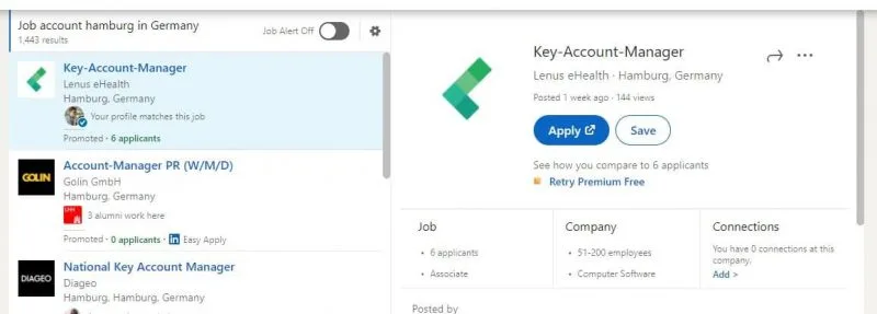 Jobs kostenlos bei LinkedIn posten