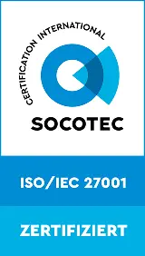 SOCOTEC Certification Mark ISO IEC 27001 Vertical CMYK DE 1
